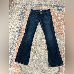 Hudson Vintage Y2K Jeans low waist flare boot cut festival hippie boho 28